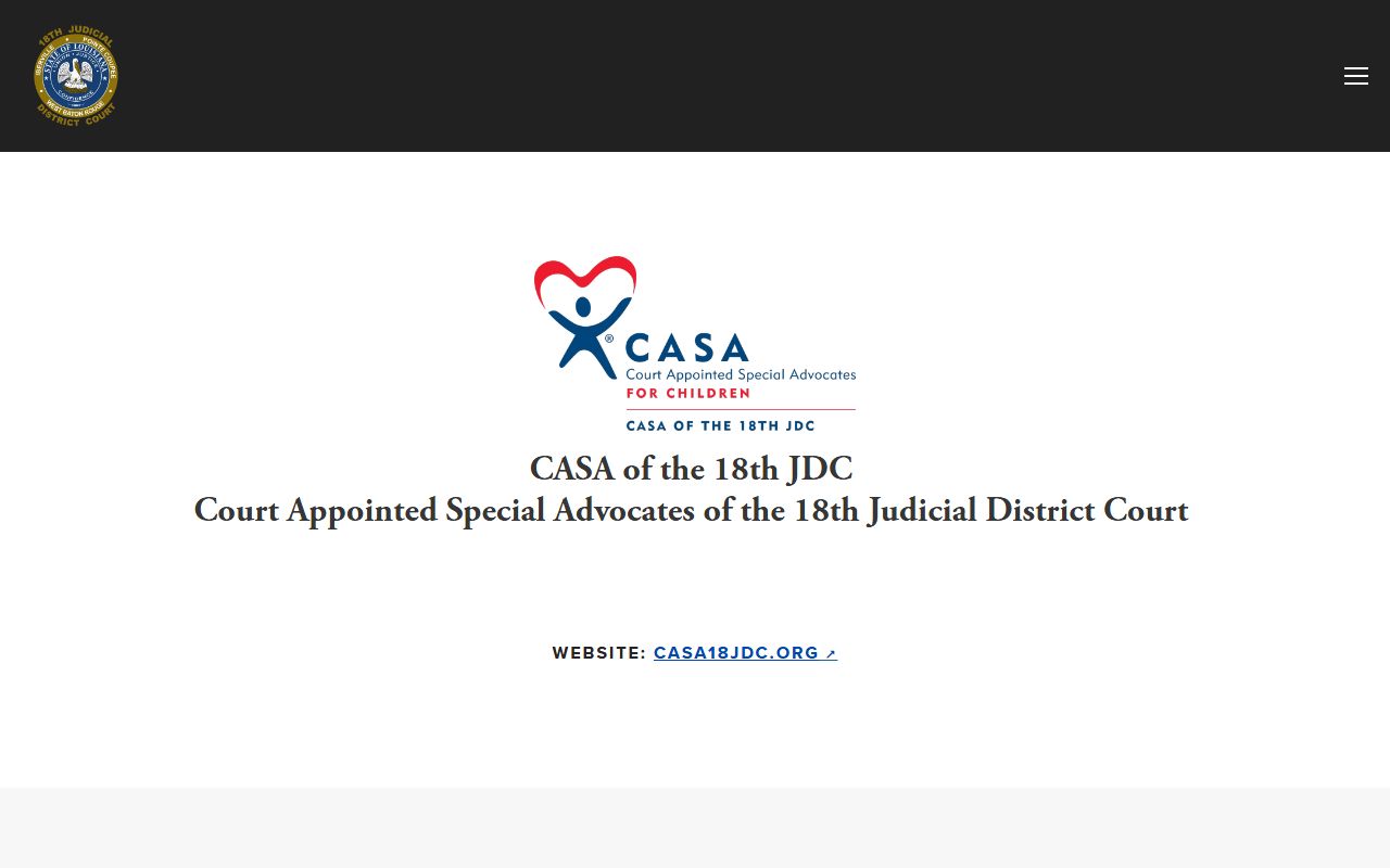 Pointe Coupee Parish District Court CASA program