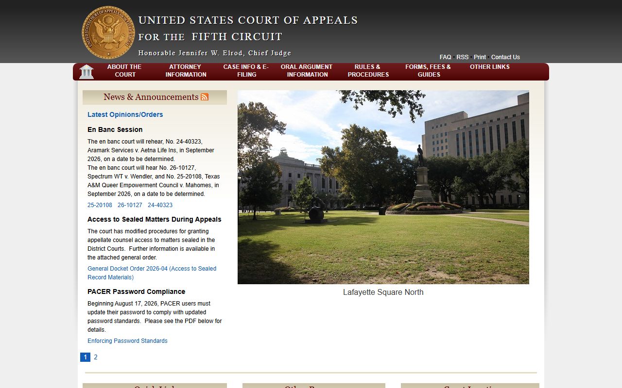 Pointe Coupee Parish inmate records U.S. Court of Appeals Fifth Circuit