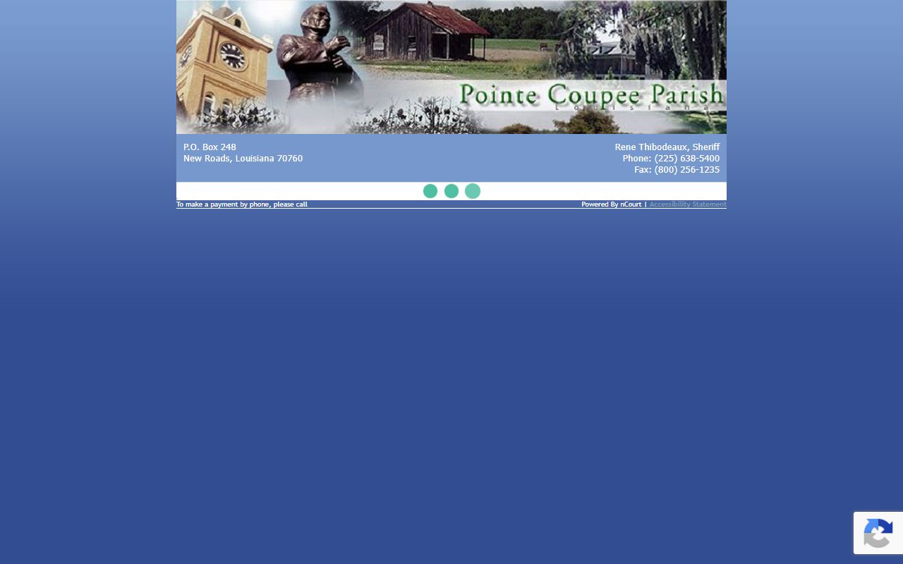 Pointe Coupee Parish traffic court records nCourt ticket payment
